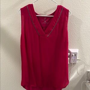 Women's Sleeveless Red Top